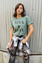 Load image into Gallery viewer, Simply Love Full Size ROCK & LOVE Short Sleeve T-Shirt