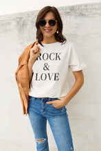 Load image into Gallery viewer, Simply Love Full Size ROCK & LOVE Short Sleeve T-Shirt