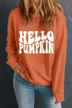 Load image into Gallery viewer, Letter Graphic Round Neck Long Sleeve Sweatshirt