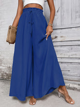 Load image into Gallery viewer, Honey Tied High Waist Wide Leg Pants
