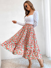 Load image into Gallery viewer, Printed Ruffle Hem Midi Skirt