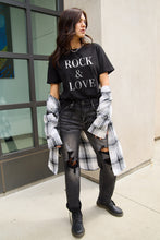 Load image into Gallery viewer, Simply Love Full Size ROCK & LOVE Short Sleeve T-Shirt