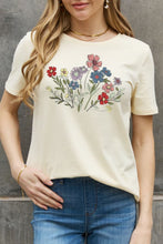Load image into Gallery viewer, Simply Love Simply Love Full Size Flower Graphic Cotton Tee