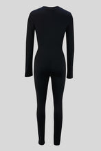 Load image into Gallery viewer, Zip Up Long Sleeve Jumpsuit