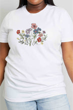 Load image into Gallery viewer, Simply Love Simply Love Full Size Flower Graphic Cotton Tee