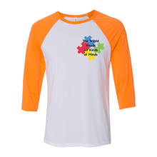 Load image into Gallery viewer, All Kinds of Minds Unisex Raglan Tee