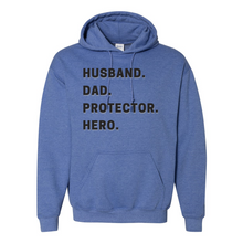 Load image into Gallery viewer, Husband Dad Protector Hero Hoodie