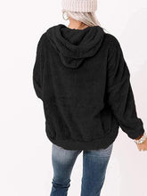 Load image into Gallery viewer, Drawstring Teddy Hoodie with Pocket