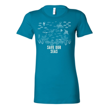 Load image into Gallery viewer, Save Our Seas Fitted Tee
