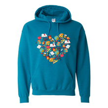 Load image into Gallery viewer, Teacher Heart Hoodie