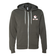 Load image into Gallery viewer, Hey Boo Zip Up Hoodie