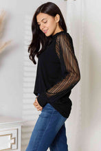 Load image into Gallery viewer, Double Take Round Neck Raglan Sleeve Blouse
