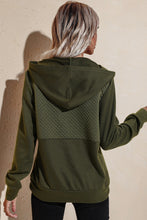 Load image into Gallery viewer, Quilted Patchwork Button Sweatshirt Hoodie