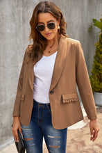 Load image into Gallery viewer, Lapel Collar Button Pocket Blazer