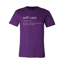 Load image into Gallery viewer, Self Care Definition (White Lettering) Tee