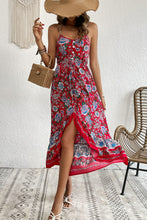 Load image into Gallery viewer, Bohemian Decorative Button Spaghetti Strap Dress