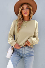 Load image into Gallery viewer, Dropped Shoulder Balloon Sleeve Sweatshirt