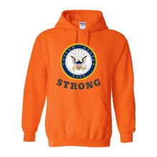 Load image into Gallery viewer, Navy Strong Hoodie
