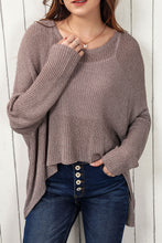 Load image into Gallery viewer, Round Neck High-Low Sweater