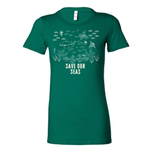 Load image into Gallery viewer, Save Our Seas Fitted Tee