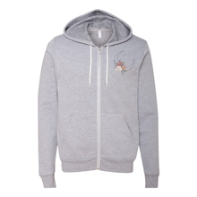 Load image into Gallery viewer, Floral Moon Zip Up Hoodie