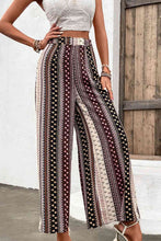 Load image into Gallery viewer, Floral High Waist Wide Leg Pants