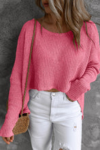 Load image into Gallery viewer, Round Neck High-Low Sweater