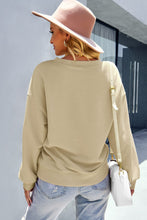 Load image into Gallery viewer, Dropped Shoulder Balloon Sleeve Sweatshirt
