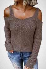Load image into Gallery viewer, Long Sleeve Cold Shoulder Sweater