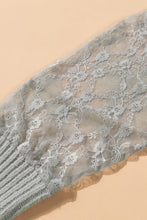 Load image into Gallery viewer, Lace Sleeve V-Neck Knit Dress