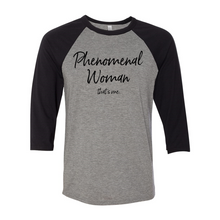 Load image into Gallery viewer, Phenomenal Woman Unisex Raglan T-Shirt