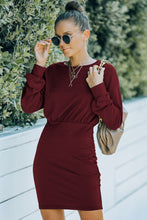 Load image into Gallery viewer, Drop Shoulder Pencil Hem Dress