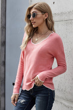 Load image into Gallery viewer, Gray Wavy V-neck Sweater