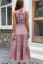 Load image into Gallery viewer, Floral Tie-Waist Tiered Dress