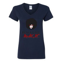 Load image into Gallery viewer, Black Girl Magic V-Neck T-Shirt