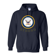 Load image into Gallery viewer, Navy Strong Hoodie