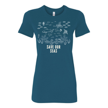 Load image into Gallery viewer, Save Our Seas Fitted Tee