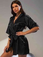 Load image into Gallery viewer, Belted Half Sleeve Robe
