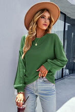 Load image into Gallery viewer, Dropped Shoulder Balloon Sleeve Sweatshirt