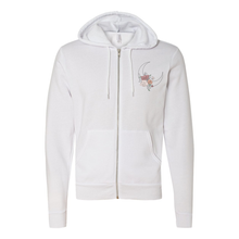 Load image into Gallery viewer, Floral Moon Zip Up Hoodie