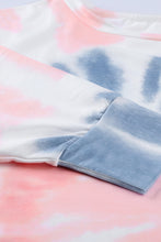 Load image into Gallery viewer, Tie-Dye Boat Neck Batwing Sleeve Tee