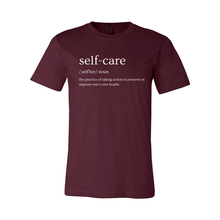 Load image into Gallery viewer, Self Care Definition (White Lettering) Tee