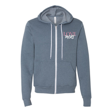 Load image into Gallery viewer, Love More Zip Up Hoodie