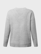 Load image into Gallery viewer, V-Neck Long Sleeve Knit Top