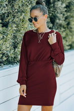 Load image into Gallery viewer, Drop Shoulder Pencil Hem Dress