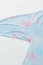 Load image into Gallery viewer, Tie-Dye Boat Neck Batwing Sleeve Tee