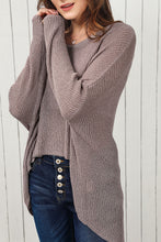 Load image into Gallery viewer, Round Neck High-Low Sweater