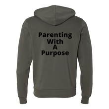 Load image into Gallery viewer, Parenting With A Purpose Zip Up Hoodie
