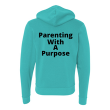 Load image into Gallery viewer, Parenting With A Purpose Zip Up Hoodie