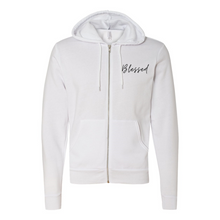 Load image into Gallery viewer, Blessed Zip Up Hoodie